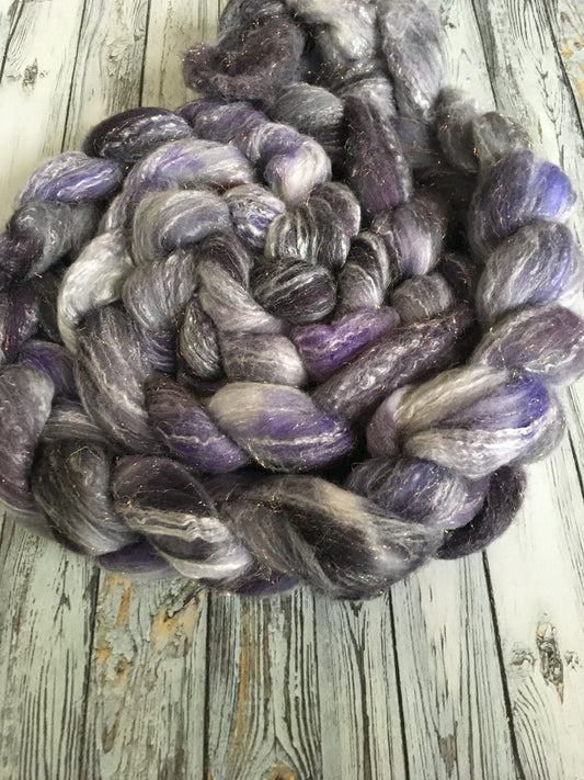 Spinning Fibre | Majesty | 8 oz Rambouillet/Rose/Sparkle