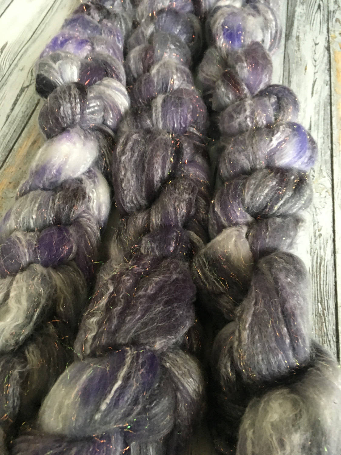 Spinning Fibre | Majesty | 8 oz Rambouillet/Rose/Sparkle