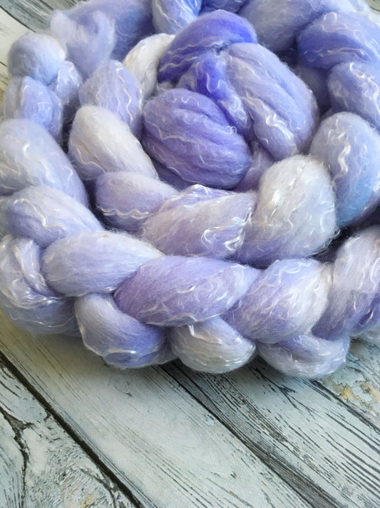 Spinning Fibre | Purple Fiction | 4 oz Rambouillet/Tencel