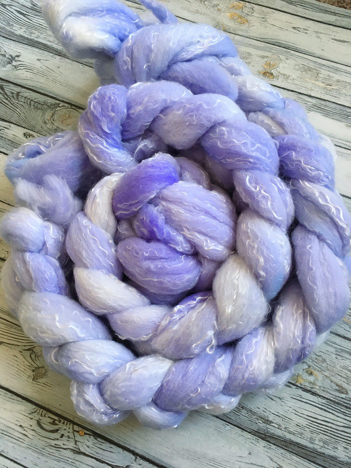 Spinning Fibre | Purple Fiction | 4 oz Rambouillet/Tencel
