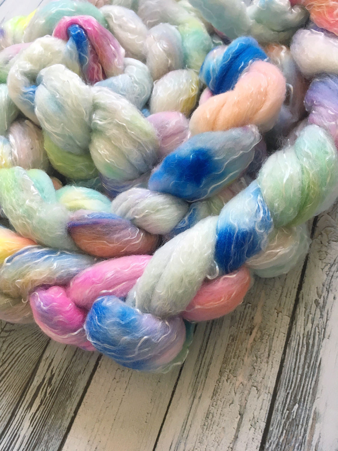 Spinning Fibre | Egg Hunt | 4 oz Rambouillet/Tencel