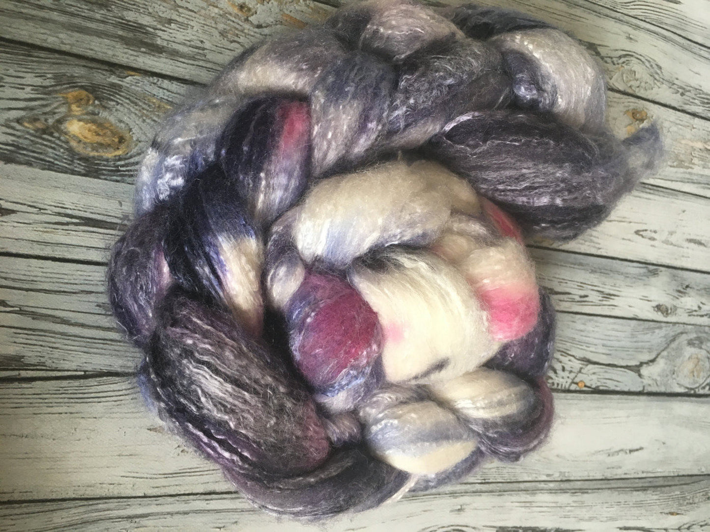 Spinning Fibre | Cosmo | 4 oz Rambouillet/Seacell/Cashmere/ Tussah Silk