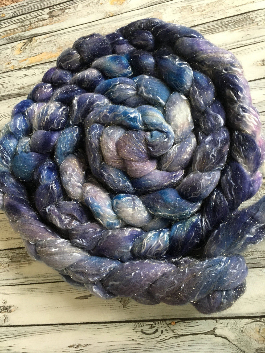 Spinning Fibre | Asterism | 6 oz Rambouillet/Tencel/Sparkle