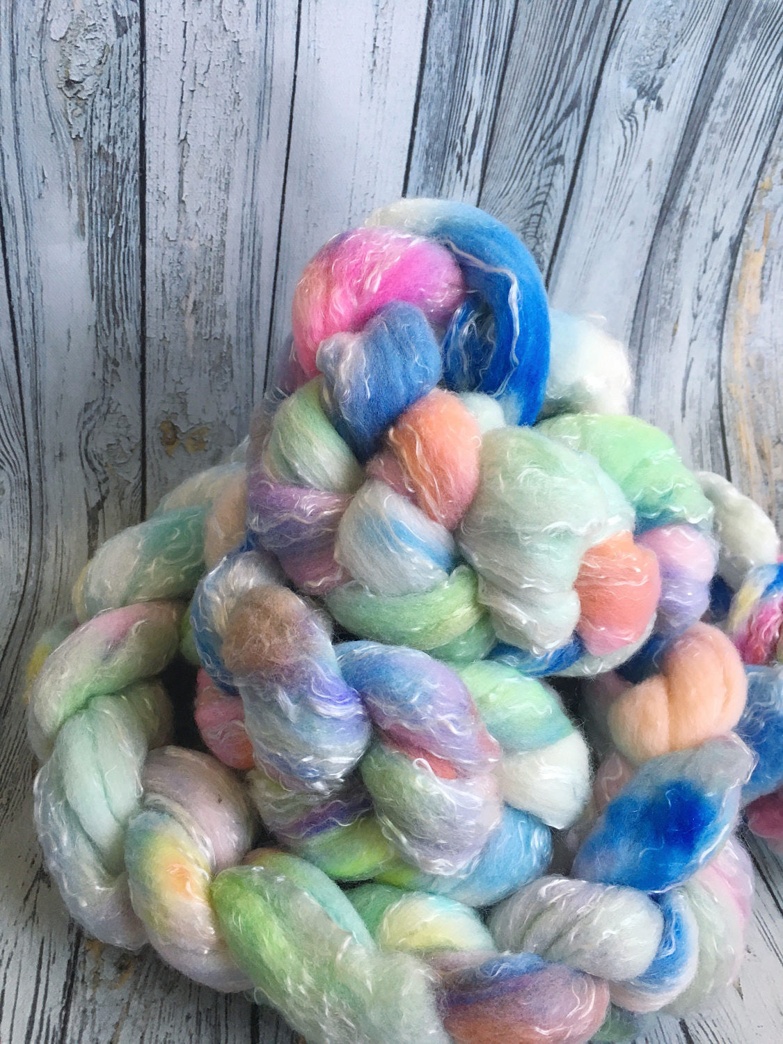 Spinning Fibre | Egg Hunt | 4 oz Rambouillet/Tencel