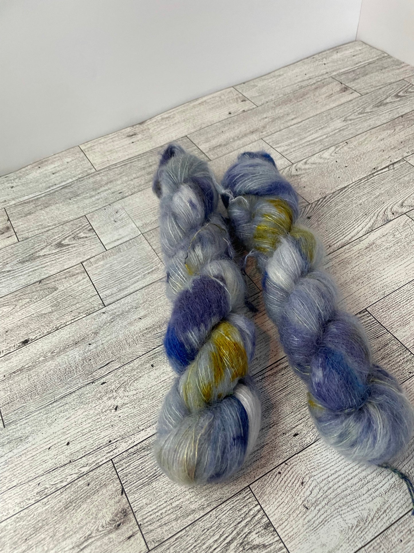 Charles - Fluff - Hand Dyed Lace Suri Alpaca Yarn