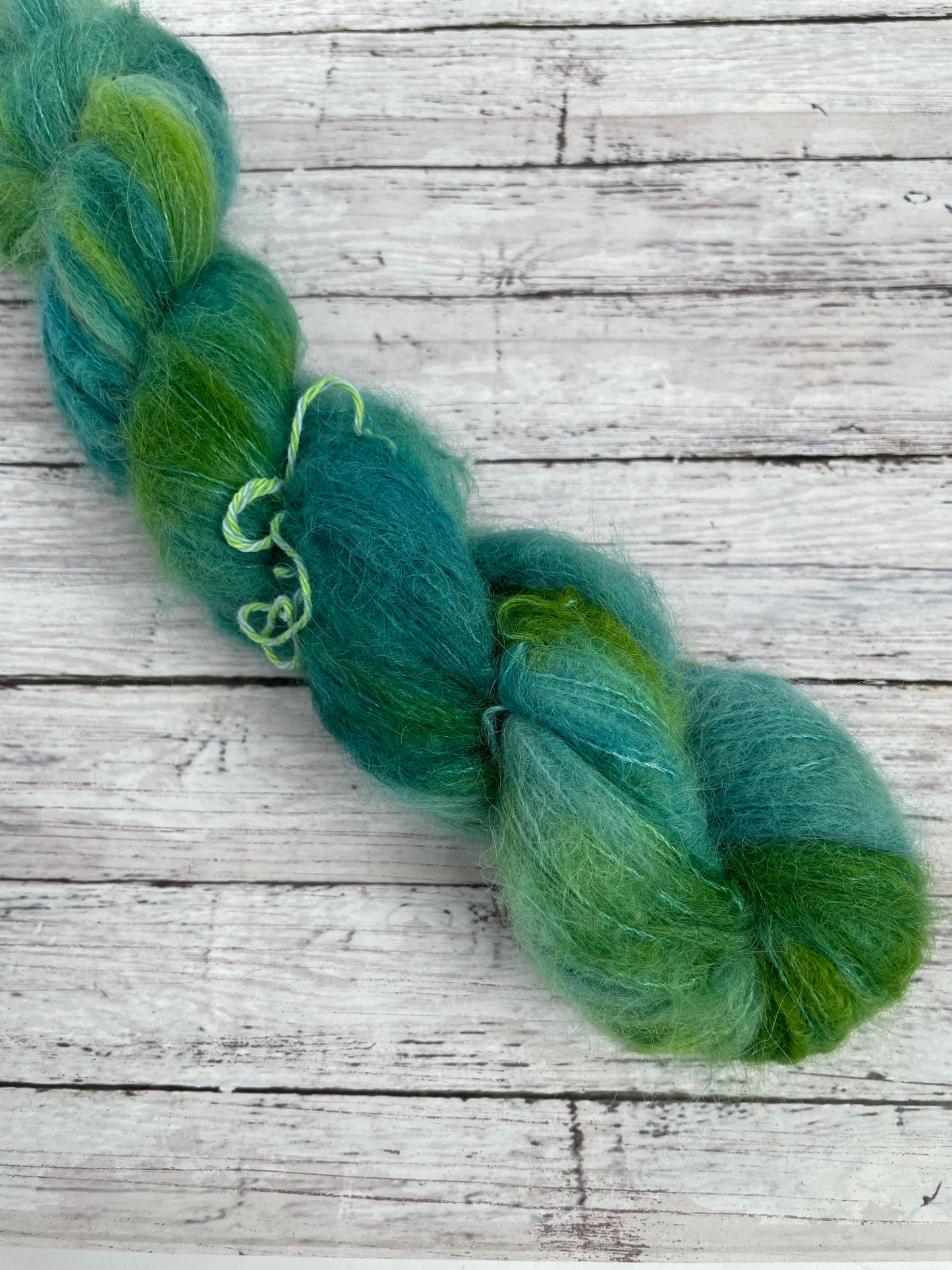 Wicked - Fluff - Hand Dyed Lace Suri Alpaca Yarn