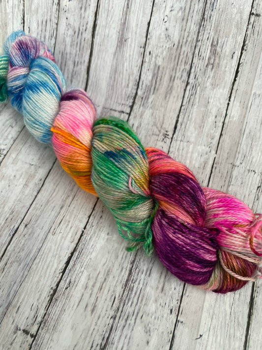 Quibbler - Lappier - Hand Dyed Baby Alpaca Sock Yarn