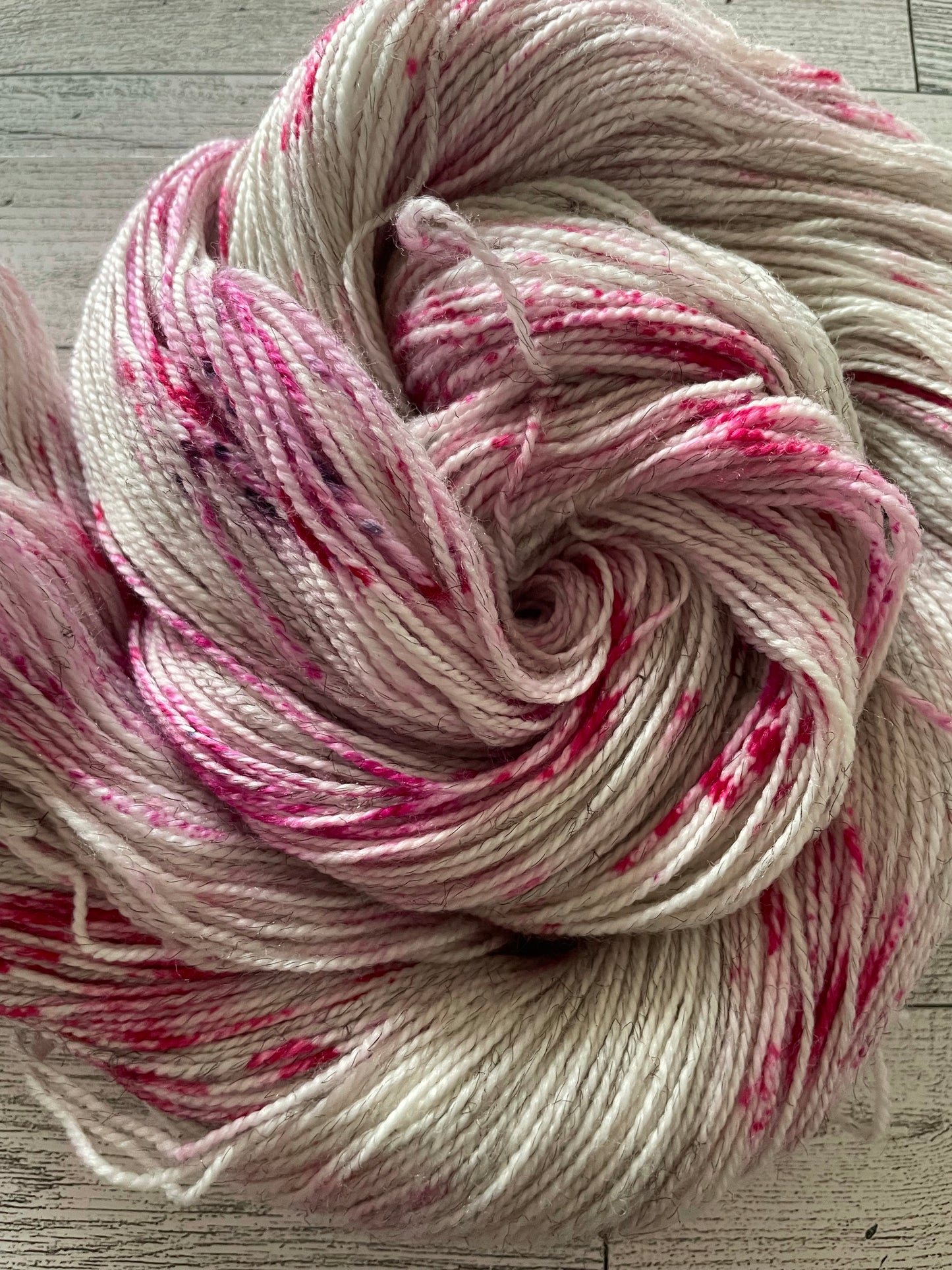 Sugar Plum Fairy - Glimmer - Hand Dyed Sparkle Yarn