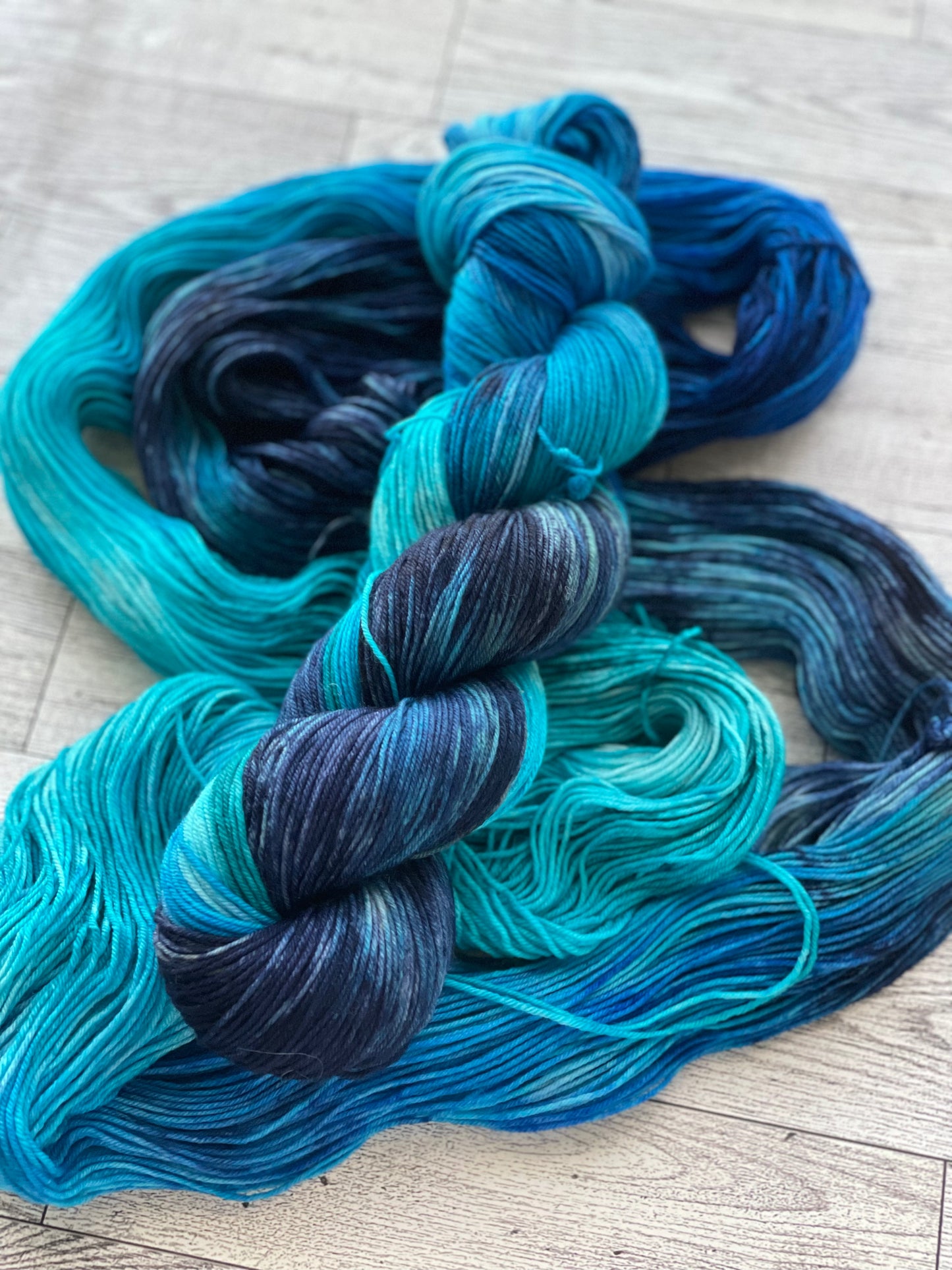 Case of the Blues - Chief - Hand Dyed Sock Yarn
