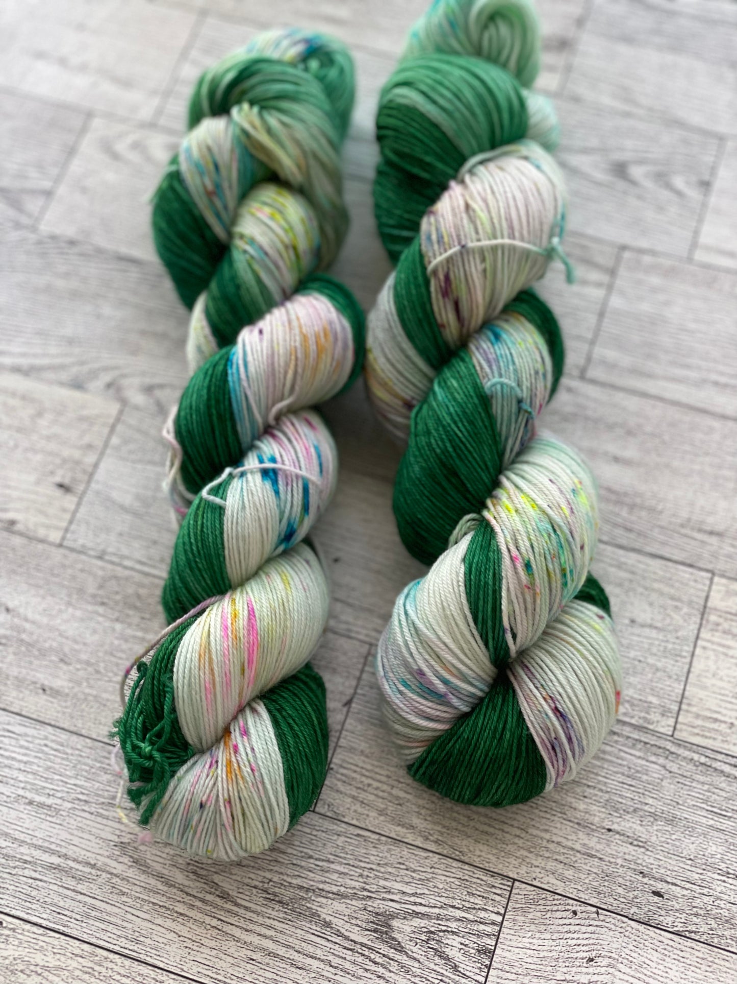 Green Thunder - Chief - Hand Dyed Sock Yarn