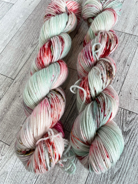 Nutcracker Kisses - Drizzy- Hand Dyed DK Yarn