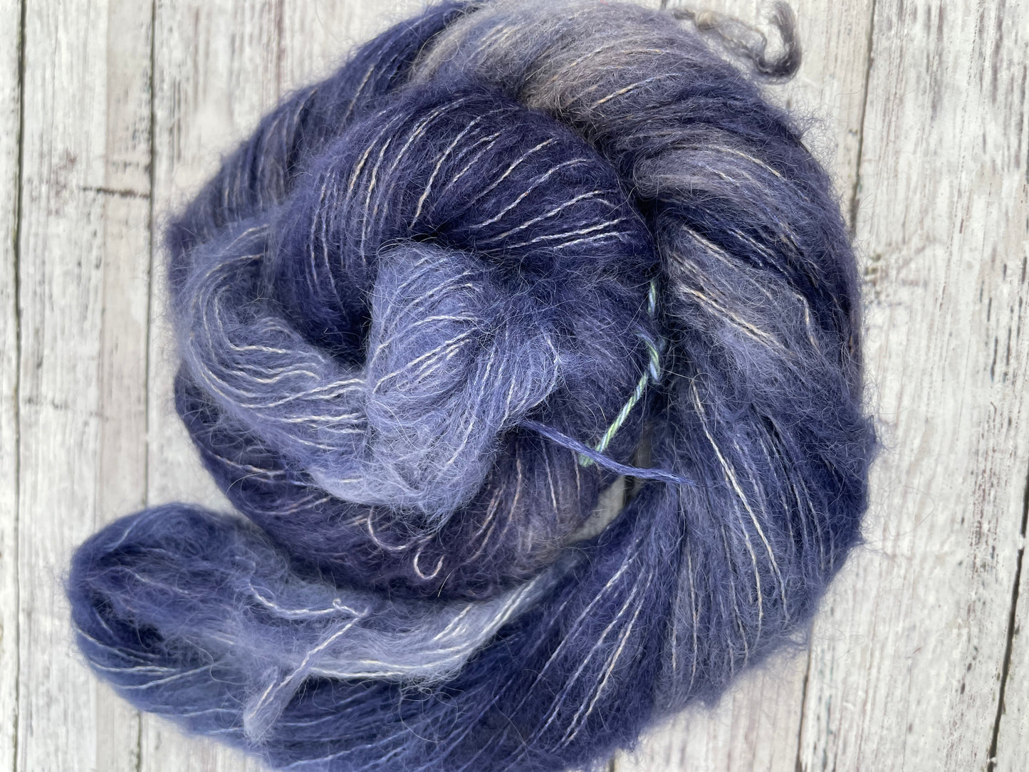 Regal - Fluff - Hand Dyed Lace Suri Alpaca Yarn