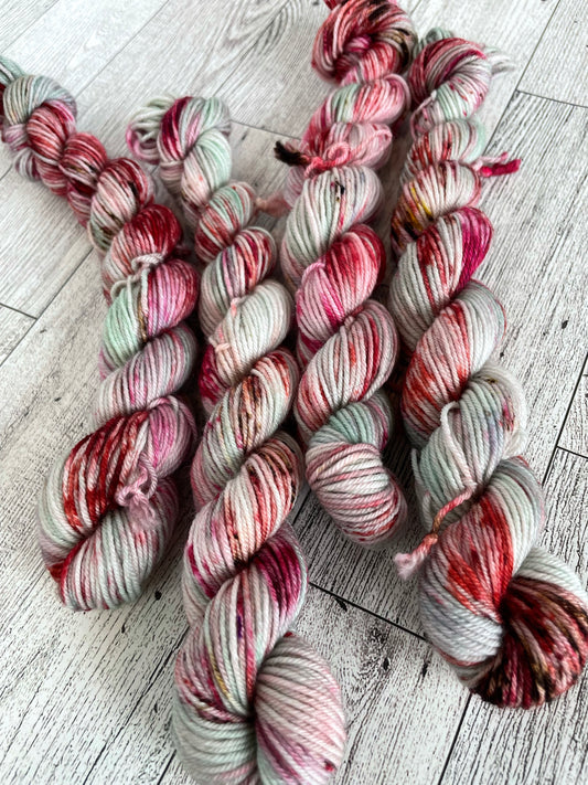 Nutcracker Kisses - Mini - Hand Dyed Sock Yarn