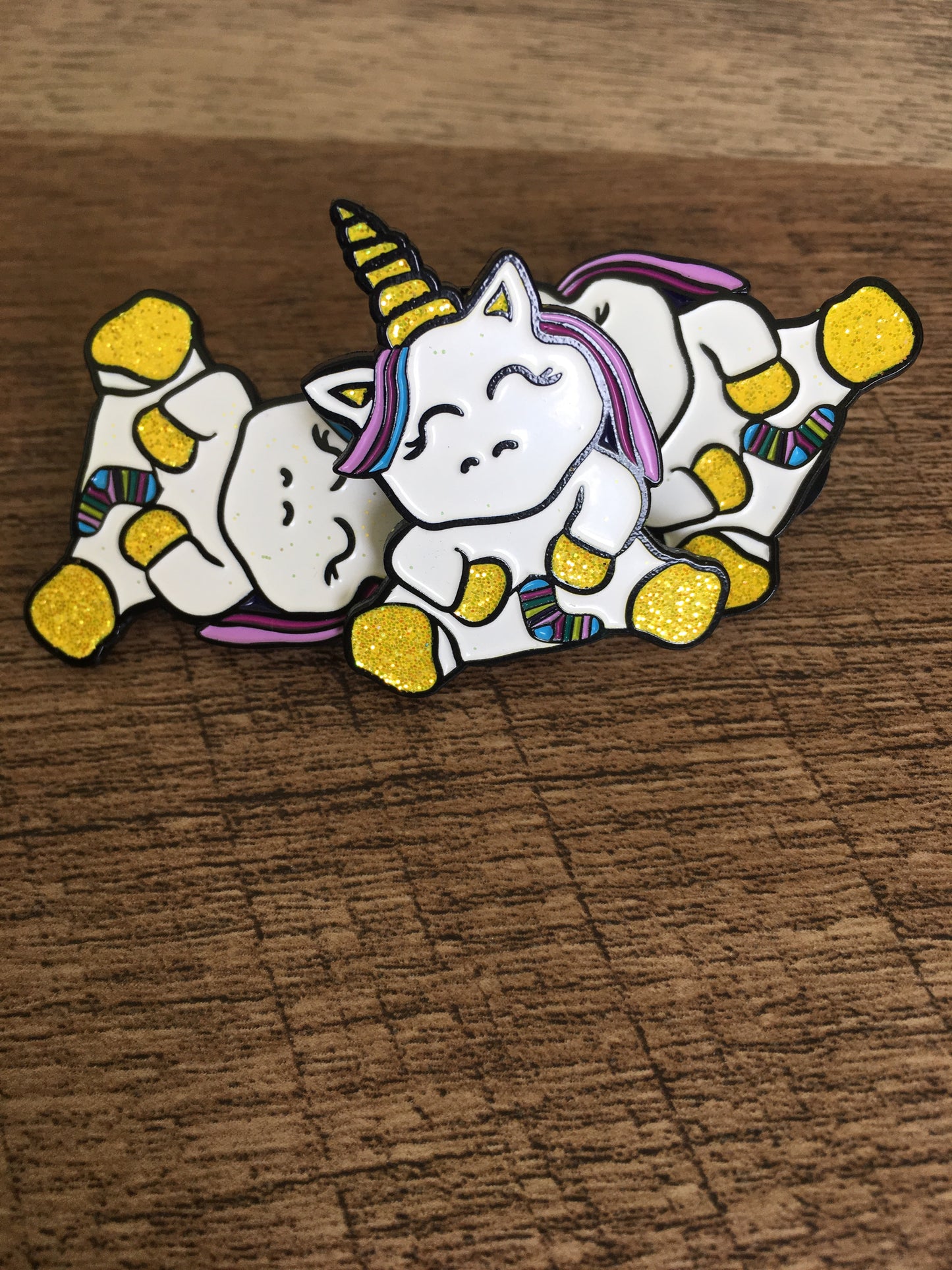 Knitting Unicorn Soft Enamel Pin