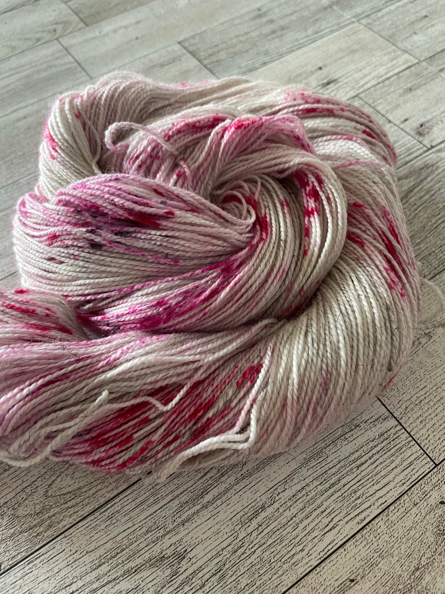 Sugar Plum Fairy - Glimmer - Hand Dyed Sparkle Yarn