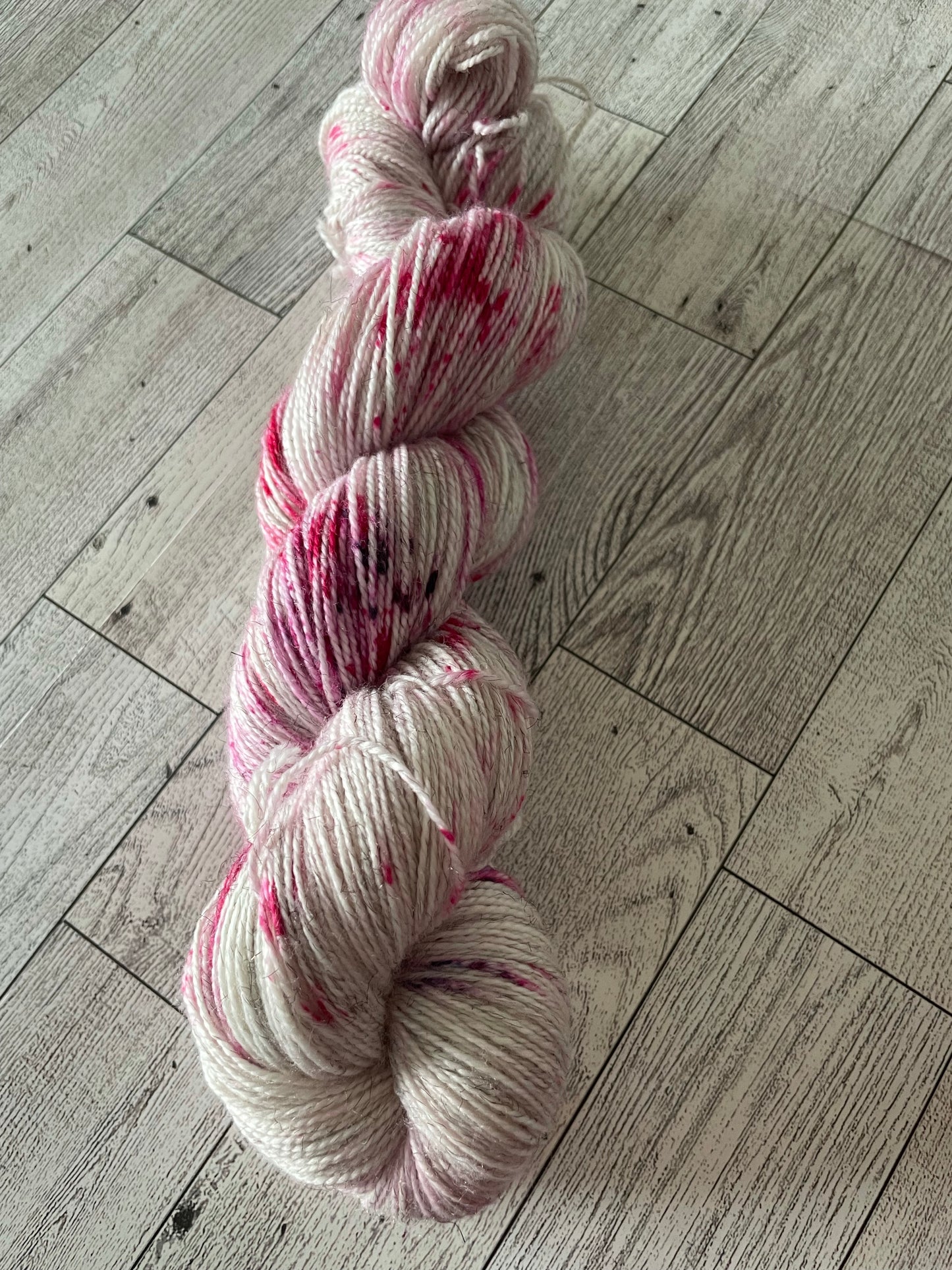 Sugar Plum Fairy - Glimmer - Hand Dyed Sparkle Yarn
