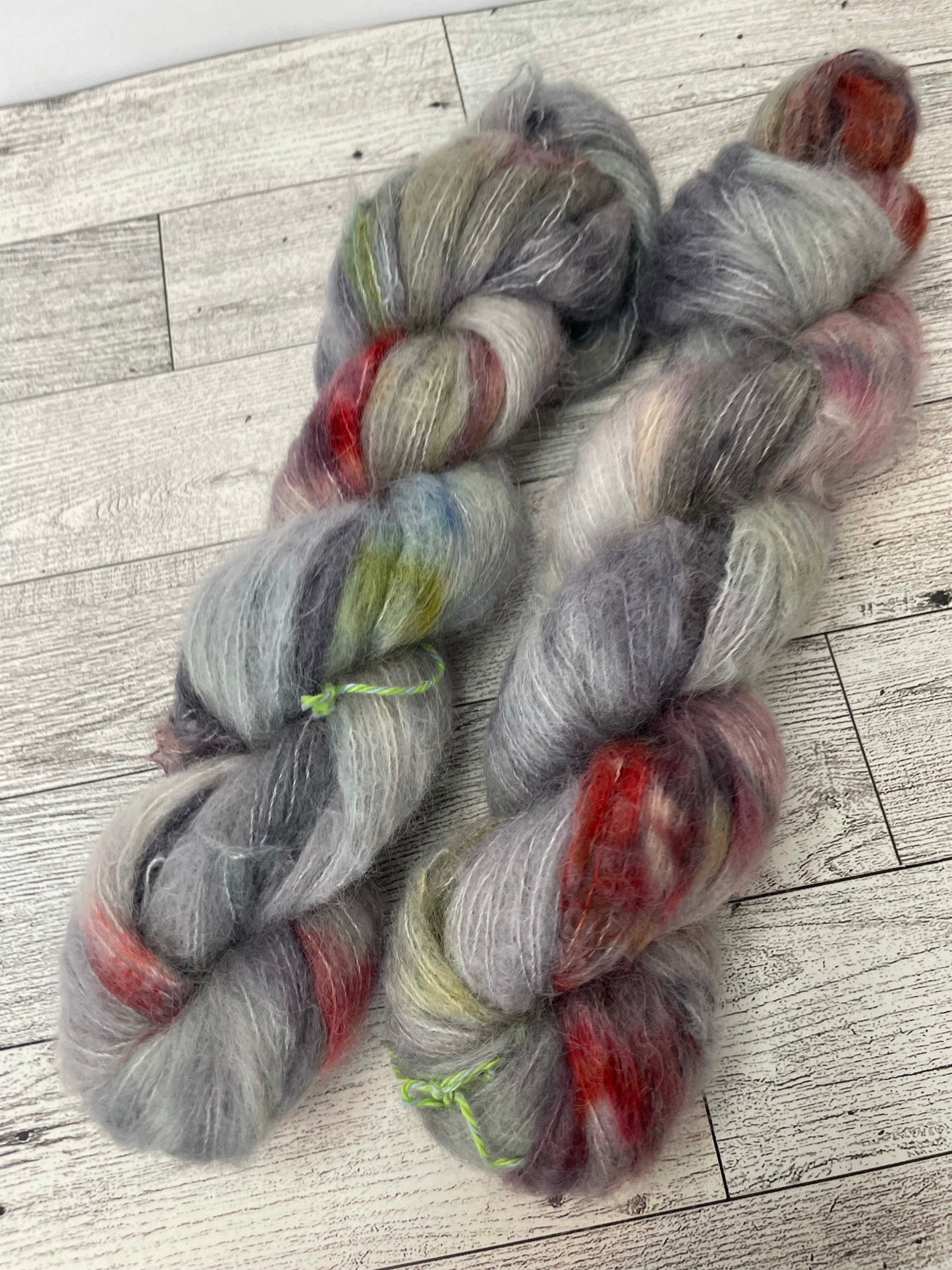 Who Killed Tim - Fluff - Hand Dyed Lace Suri Alpaca Yarn