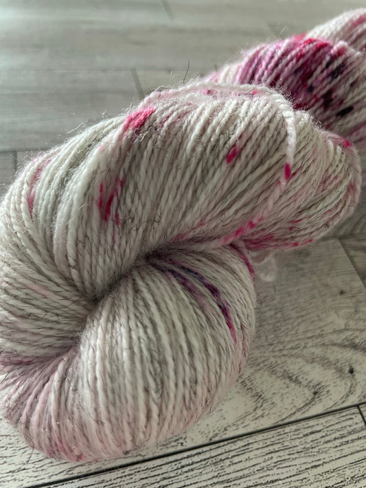 Sugar Plum Fairy - Glimmer - Hand Dyed Sparkle Yarn