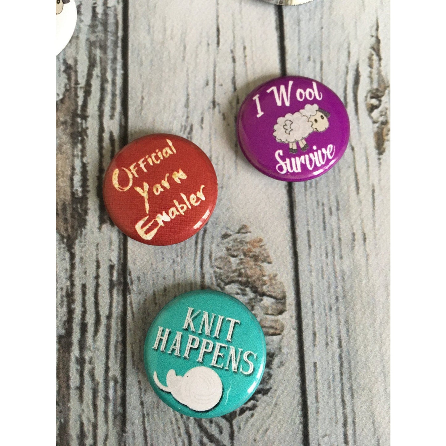 Knitting Buttons | Set of 5 Buttons | Knitting fun