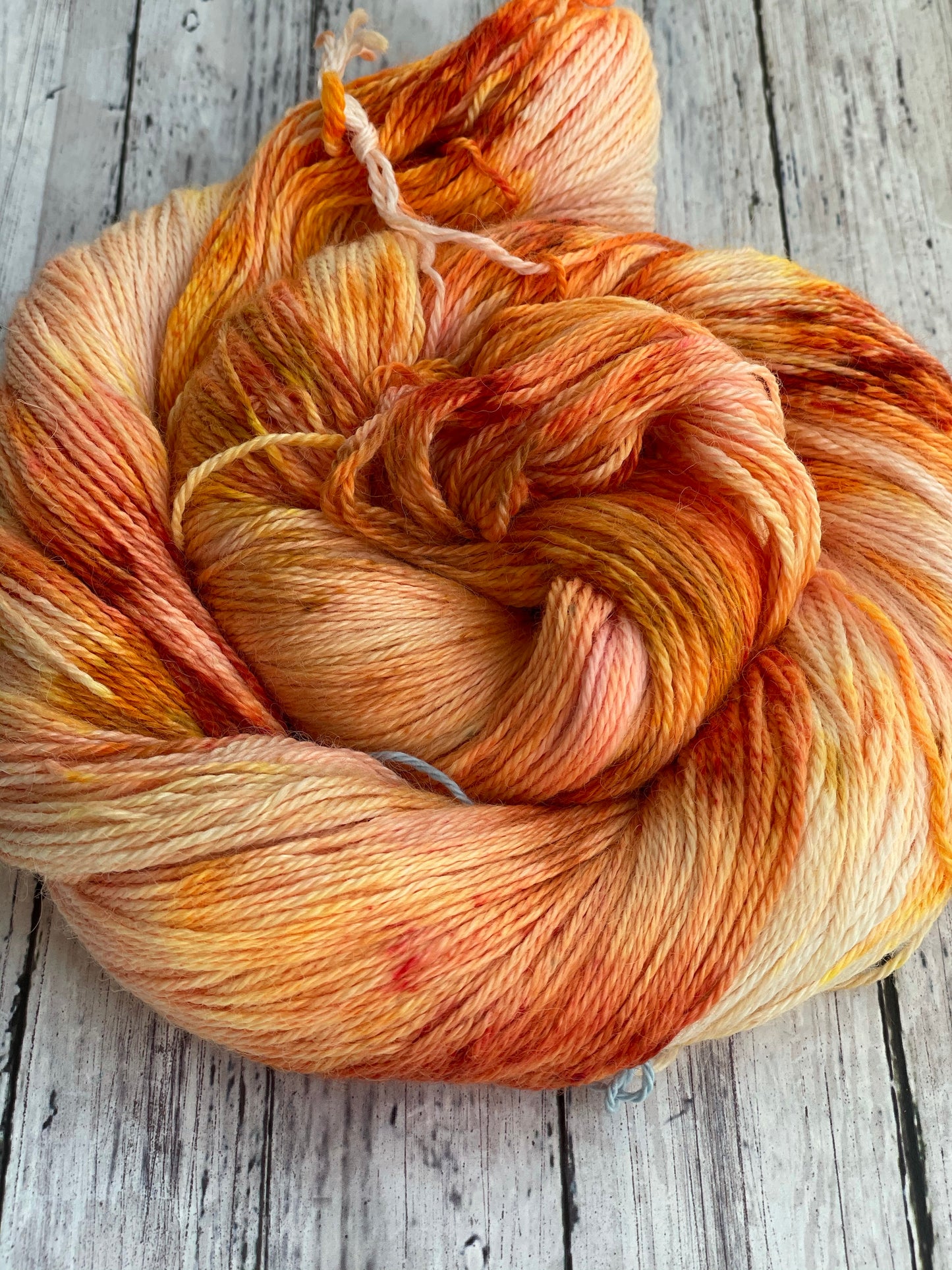 Tiger Lily - Lappier - Hand Dyed Baby Alpaca Sock Yarn