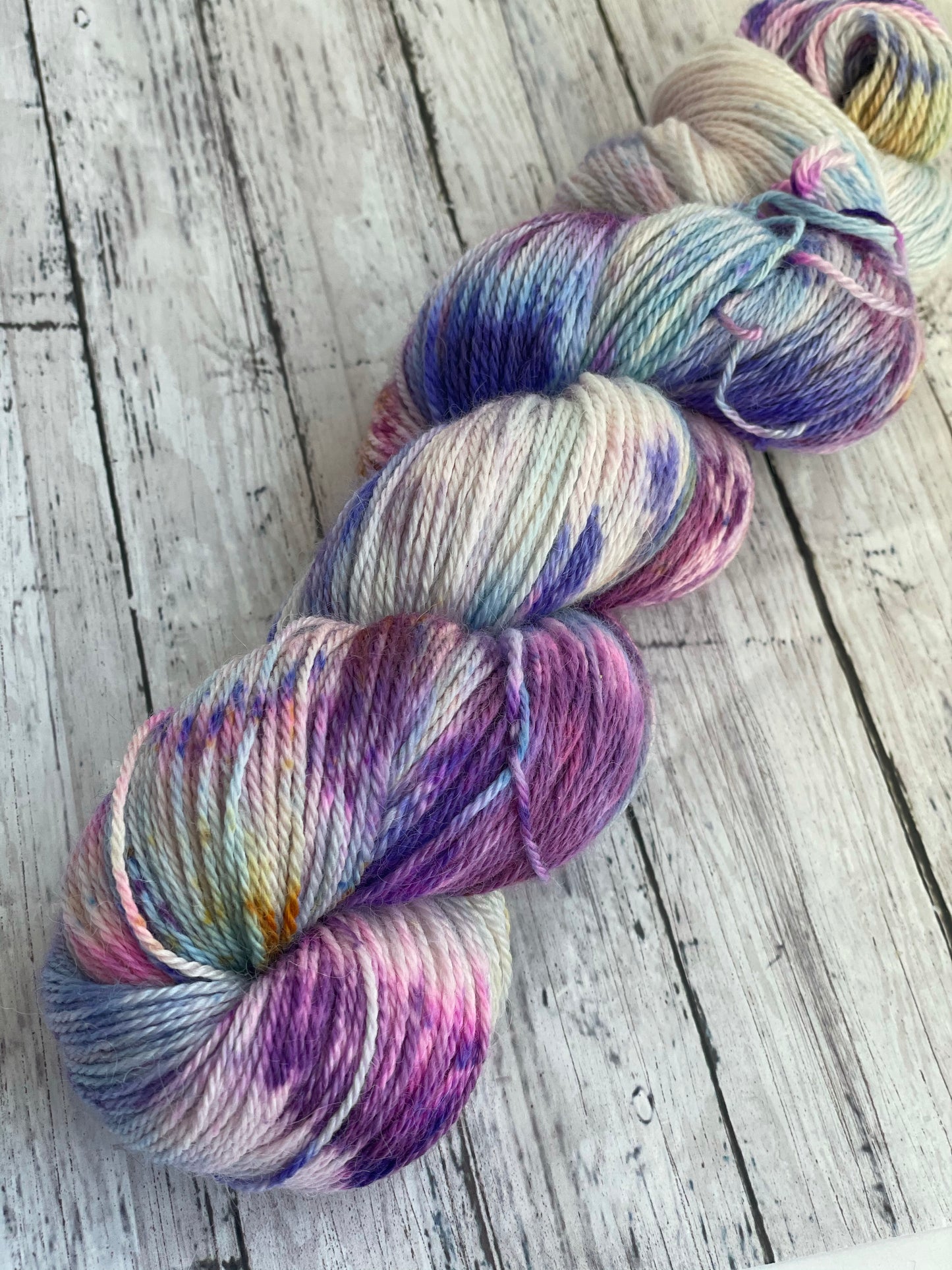 Picasso Calla Lily - Lappier - Hand Dyed Baby Alpaca Sock Yarn