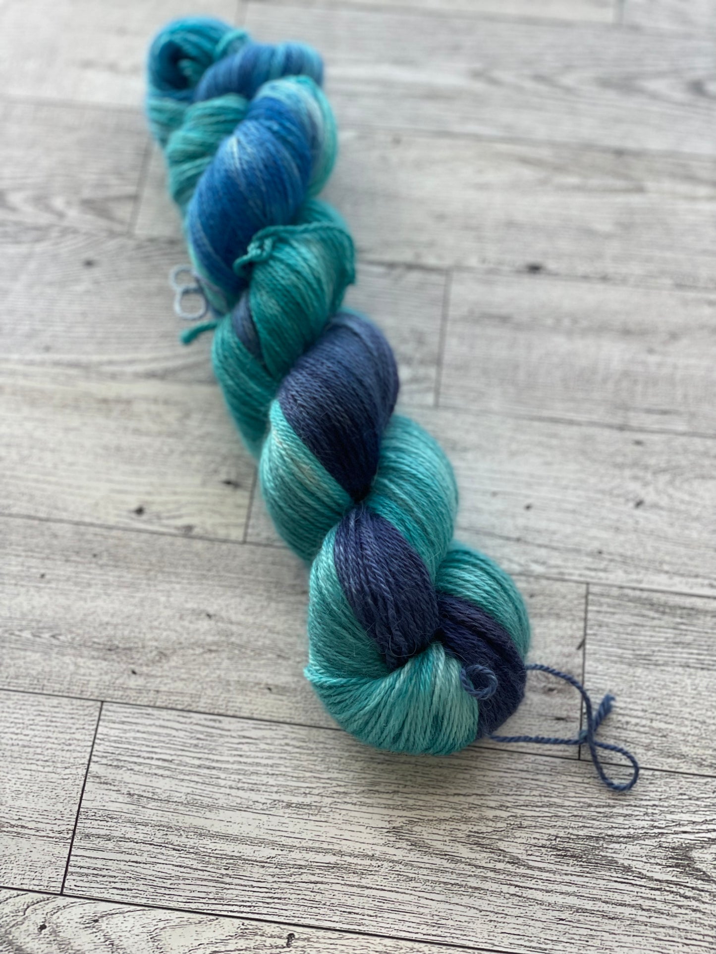 Case of the Blues - Lappier - Hand Dyed Baby Alpaca Sock Yarn