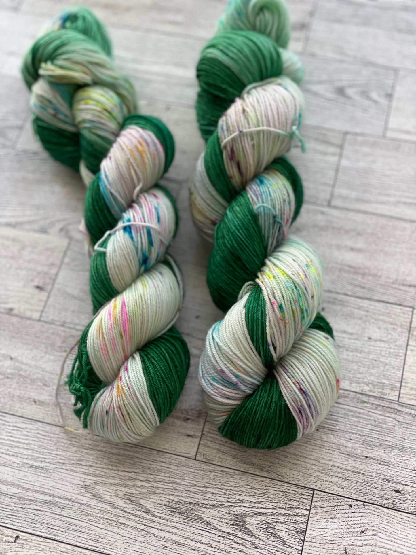 Green Thunder - Chief - Hand Dyed Sock Yarn
