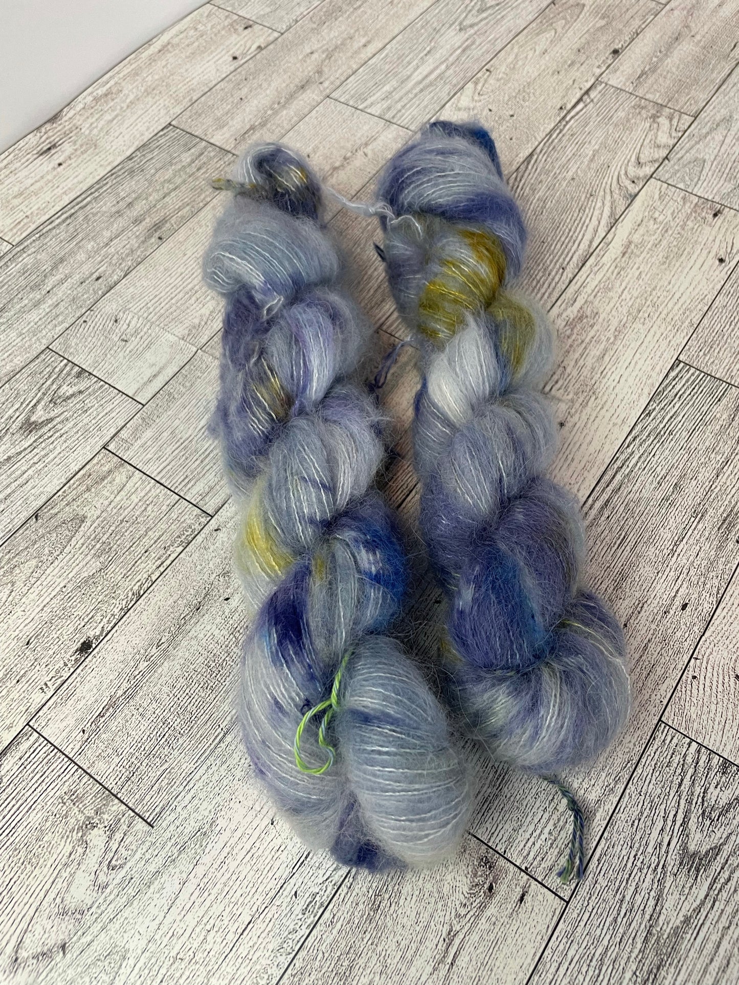 Charles - Fluff - Hand Dyed Lace Suri Alpaca Yarn