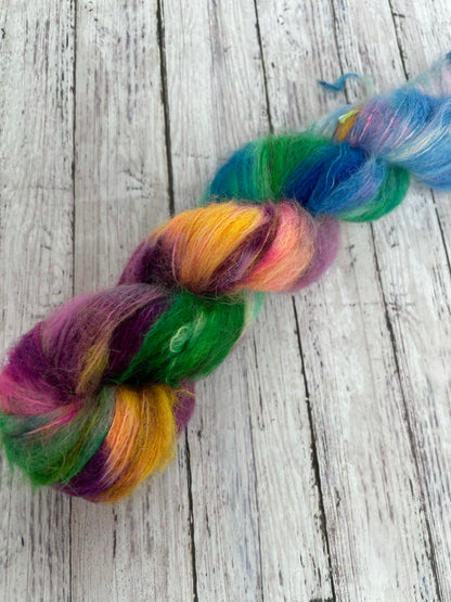 Quibbler - Fluff - Hand Dyed Lace Suri Alpaca Yarn