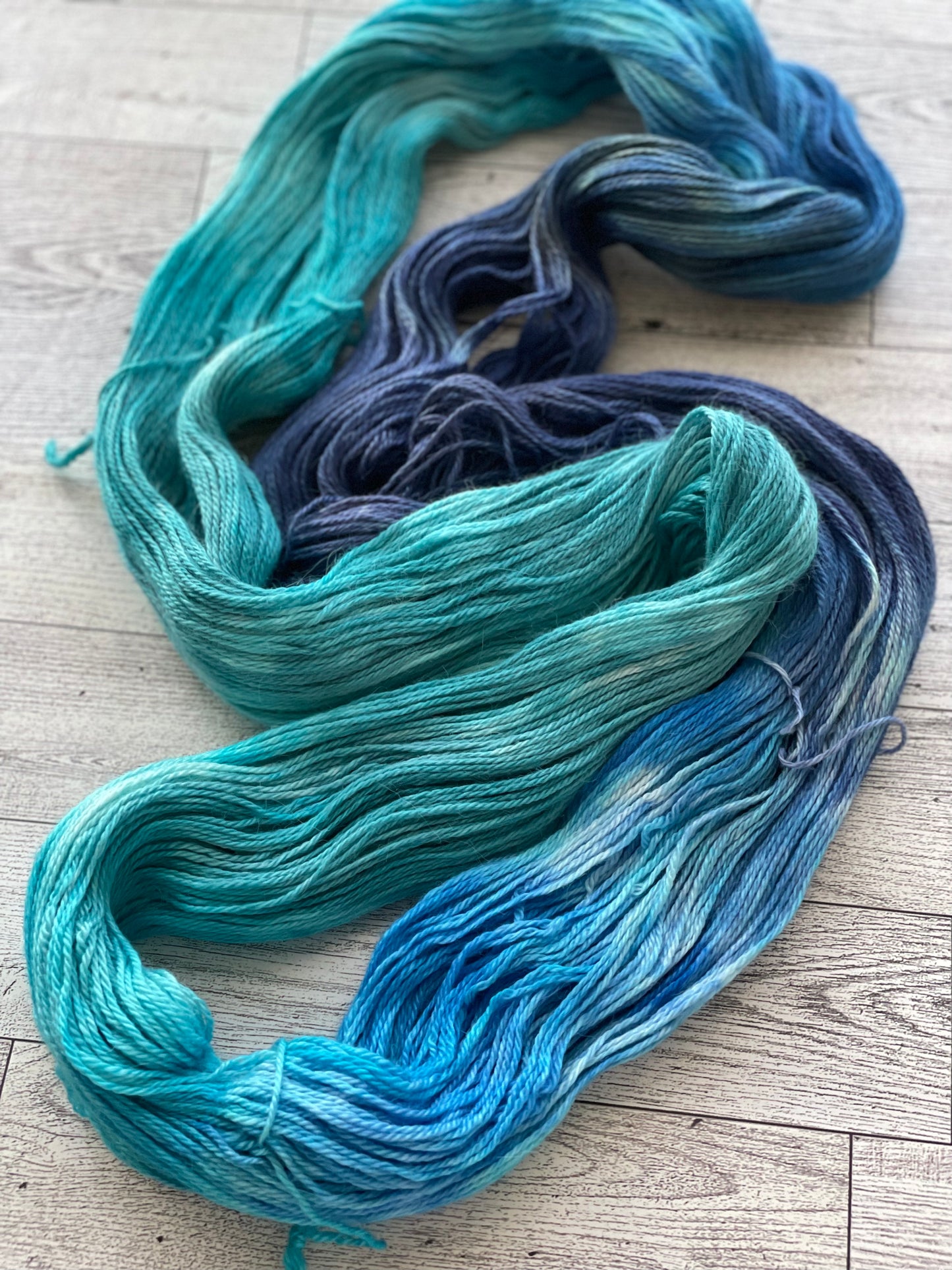 Case of the Blues - Lappier - Hand Dyed Baby Alpaca Sock Yarn