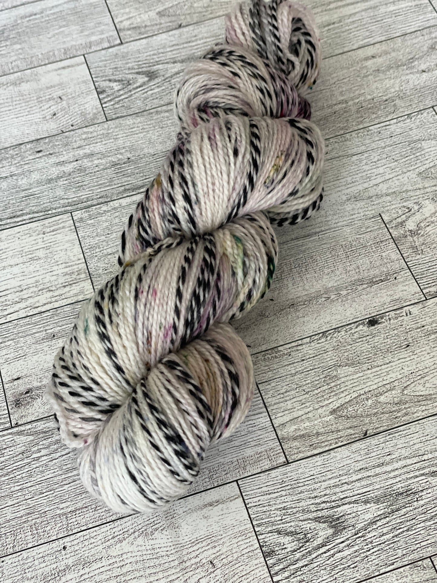 Snow Covered Garden - Twisted - Hand Dyed Sock Yarn