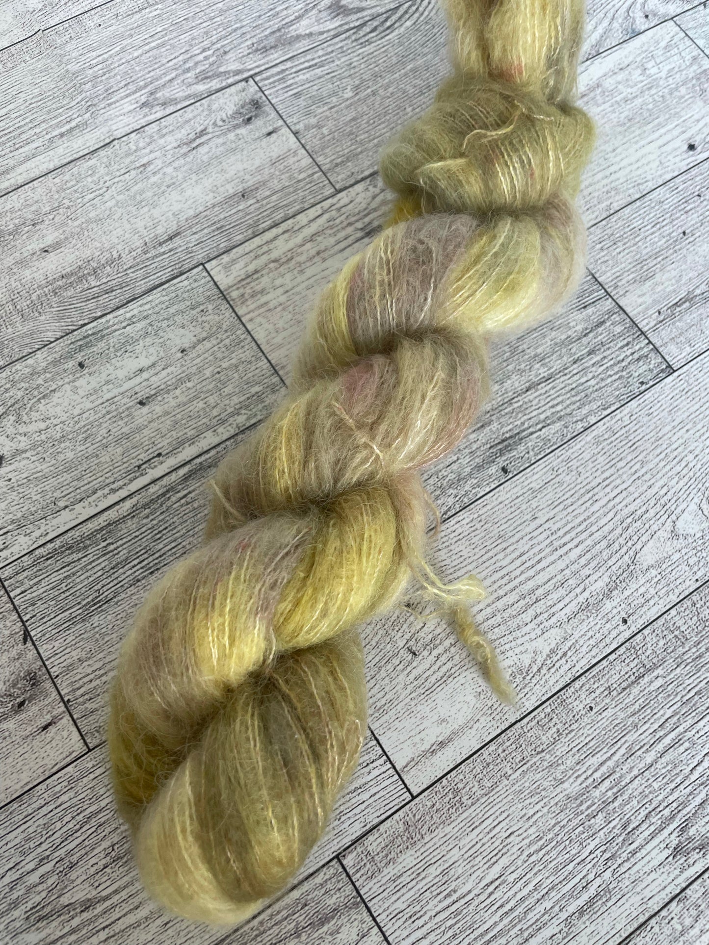 A U Guys - Fluff - Hand Dyed Lace Suri Alpaca Yarn