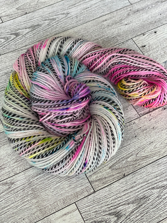 Flatten the Curve - Twisted 2 ply - Hand Dyed Sock Yarn